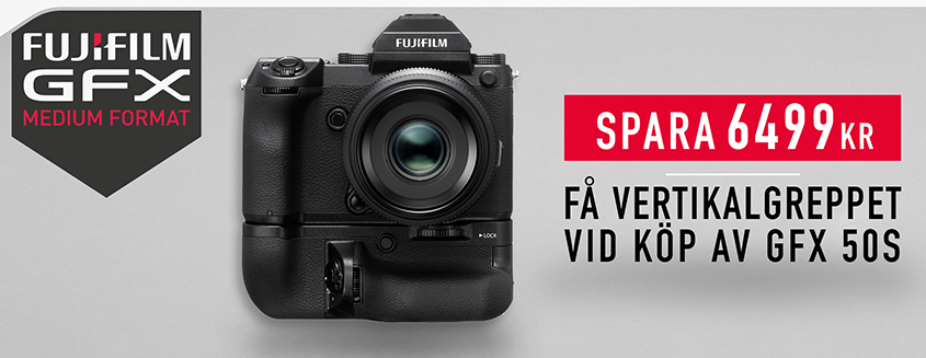 Fujifilm GFX 50S med batterigrepp